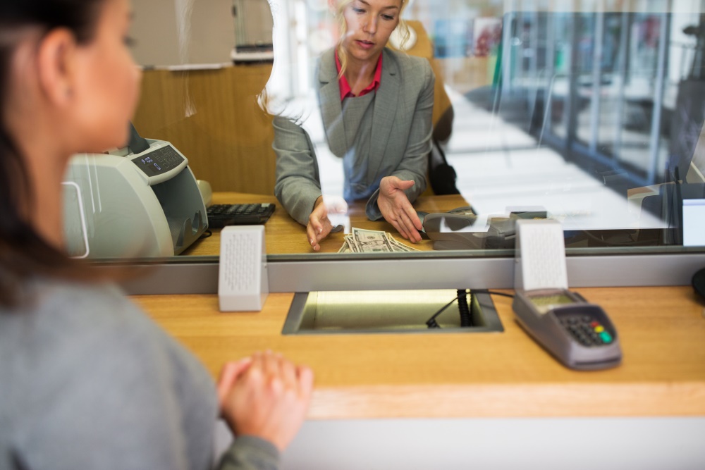 Bank Janitorial Cleaning 68492877 teller window 1000